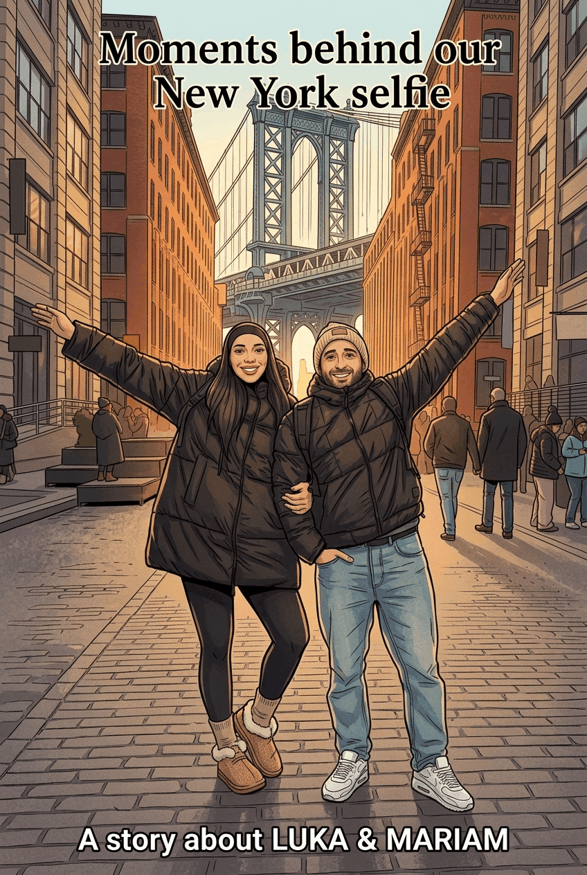 Personalized book cover for Luka and Mariam